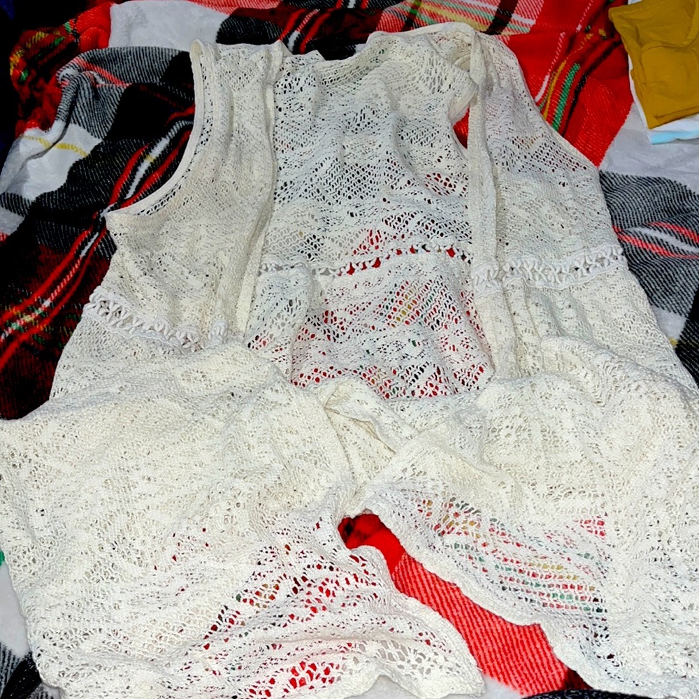Cardigan- L- cream and knee length